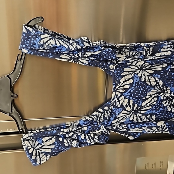 💕XIRENA💕 Leyla Dress ~ Water Blue Print Large - Picture 14 of 16